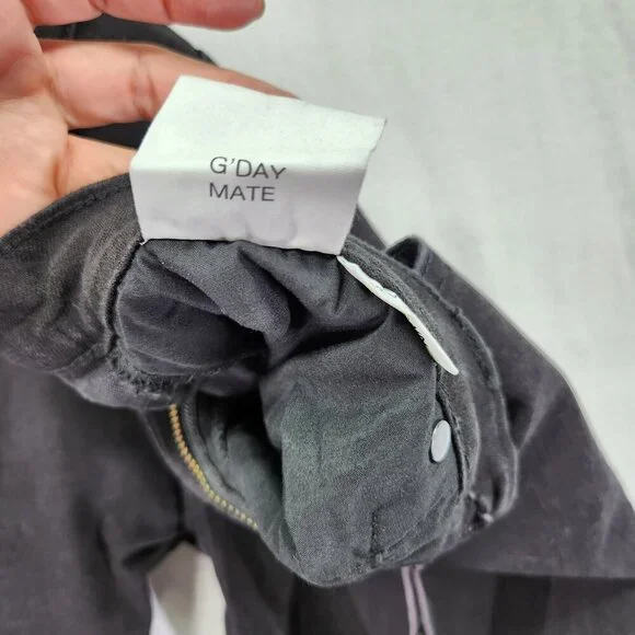 Rollas Stinger Skinny Fit Jeans Size 32x32 Distress Black Denim